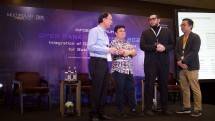 (Dari kiri ke kanan) Director Enterprise Application Services Business Multipolar Technology Jip Ivan Sutanto, Data AI and Automation Technical Leader IBM Indonesia Wisnu Pranajaya, Senior Data and AI Partner Technical Specialist IBM Indonesia Muhammad Fachrizal Sinaga, dan Department Head Middleware Cloud Platform Solution Multipolar Technology Elen sedang berbincang di sela-sela seminar &ldquo;Open Banking Trends 2024: Integration of Digital Payment System for Business Continuity&rdquo; digelar oleh Multipolar Techno