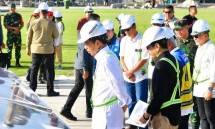 Panglima Jenderal TNI Agus Subiyanto Dampingi Presiden RI Groundbreaking Sejumlah Gedung di IKN