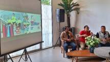 VP Corporate Communication Telkom, Andri Herawan Sasoko memberikan pemaparan terkait rencana pergelaran perdana Digiland Run 2024 sebagai bagian dari perayaan HUT Telkom ke-59 yang siap digelar di akhir bulan Juli 2024.