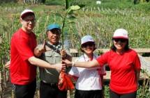 Yayasan WINGS Peduli melakukan Aksi Hijau berupa penanaman 500 pohon Mangrove bersama Lindungi Hutan.