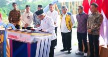Wapres saat meresmikan Tol Cibitung-Cilincing