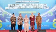 PNM dan OJK gelar edukasi lierasi syariah kepada pelaku UMKM perempuan di Aceh.
