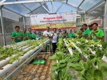Bank DKI Resmikan Kebun Hidroponik di RPTRA Cibubur, Jakarta Timur sebagai bagian dari dukungan program Suistainable Development Goals (SDG&rsquo;s) 