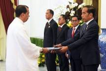 Presiden Jokowi terima surat kepercayaan 10 Dubes negara sahabat