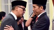 Menteri Perindustrian Agus Gumiwang Kartasasmita dan Presiden Joko Widodo (dok. Setpres) 