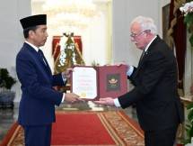 Presiden Jokowi dan Presiden Palestina Muhammad Abbas