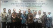 WSP-Bank Mandiri-Bank BNI Lakukan MoU Perjanjian Kredit sindikasi Senilai Rp894 Miliar (Foto Ridwan)