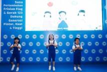 Frisian Flag dan Gerak 123 Dukung Generasi Pintar, Kuat dan Tinggi (Foto Nina)