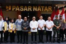 Direktur Prasarana Strategis Direktorat Jendral Cipta Karya Kementerian Pekerjaan Umum (PU) Essy saat di Pasar Natar Lampung Selatan
