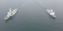 Ilustrasi, KN. Pulau Marore - 322 bersama dengan Kapal Japan Coast Guard (JCG) Settsu PLH-07 melaksanakan Passing Exercise (Passex) di Perairan Jakarta, Sabtu (25/1/2025).