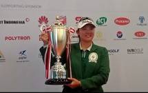 Hwang Yoona, pegolf berusia 22 tahun asal Korea berhasil menjuarai Indonesia Women's Open 2025