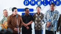 Rapat koordinasi Menteri BUMN Erick Thohir dengan Menteri Perumahan dan Kawasan Permukiman Maruarar Sirait