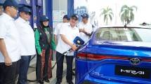 Peresmian fasilitas Hydrogen Refueling System (HRS) milik Toyota Indonesia di Karawang