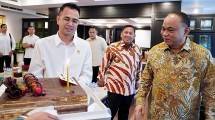 Menkop Budi Arie Setiadi saat menerima audiensi Utusan Khusus Presiden (UKP) Raffi Ahmad 