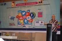 Staf Ahli Menkominfo bidang Teknologi Herry Abdul Aziz dalam Seminar Nasional Realitas Media Baru dan Tantangan Pendidikan Komunikasi di Indonesia di Jakarta, Kamis (30/11/2017). 
