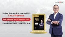 Direktur Keuangan & Strategi Bank DKI Romy Wijayanto Raih Indonesia Best CFO Awards 2025