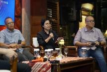 Direktur Enterprise and Business Service Telkom Venusiana saat acara silaturahmi bersama beberapa pemimpin redaksi media