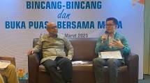 Fajar Wibhiyadi Direktur Utama ICDX dan Megain Widjaja Direktur Utama Indonesia Clearing House