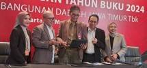 JAKARTA, 20 Maret 2025. PT Bank Pembangunan Daerah Jawa Timur Tbk (Bank Jatim) sukses mencatatkan kinerja yang positif sepanjang tahun lalu. Hal tersebut dapat dilihat dari hasil Pemaparan Publik Kinerja Laporan Keuangan Tahun Buku 2024 yang telah diselenggarakan pada hari Kamis (20/3).
