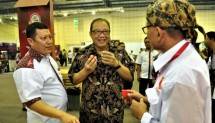 Puspayoga saat membuka pameran UMKM bertajuk MSP Expo 2017 The Authentic Taste of Indonesia, di Balai Kartini, Jakarta