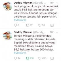 Deddy Mizwar: Meikarta Hanya Kantongi Izin 84,6 Ha dari 500 Ha