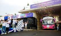 Pelepasan peserta mudik gratis dari PERURI.
