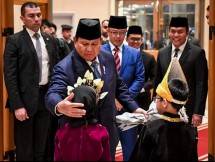 Kehadiran Presiden Prabowo Subianto di hotel tempatnya bermalam di Kairo, Republik Arab Mesir, pada Jumat malam, 11 April 2025, disambut hangat dan penuh antusias oleh masyarakat Indonesia di Mesir. (Foto: BPMI Setpres)