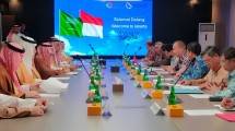 Menteri Perindustrian (Menperin) Agus Gumiwang Kartasasmita saat menerima kunjungan Menteri Industri dan Sumber Daya Mineral Arab Saudi Bandar Alkhorayef (Foto: Ridwan/Industry.co.id)