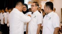 Ketua Umum HIMKI, Abdul Sobur saat pengukuhan pengurus DPD HIMKI Jepara Raya