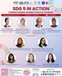 PATA Indonesia Chapter dan IPBI Gelar Webinar "SDG5 in Action" Kesetaraan Gender dalam Industri Pariwisata 