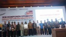 Menperin, Airlangga Hartarto saat acara Link and Match IKM Komponen Otomotif (foto:Ridwan)