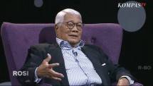 Gubernur Bank Indonesia 1993-1998, Soedradjad Djiwandono, memberikan pandangannya terkait sejumlah program seperti makan siang gratis dan IKN. (Sumber: YouTube Kompas TV)