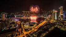 Menikmati Suasana Tahun Baru di Marina Bay, Singapura