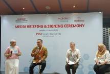 Yosie William Iroth, Chief Health Officer, Prudential Indonesia dan Dato&rsquo; Lau Beng Long, President, Sunway Healthcare Group usai penandatangan kerjasama