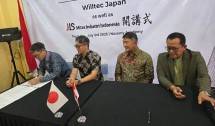 Penandatanganan kerja sama antara Nozomy Academy dengan Wiltec Japan dalam pembukaan sekolah Bahasa Jepang JLS Mitra Industri Indonesia.