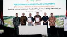 Penandatanganan Kerja sama EMP dan Pupuk Indonesia 