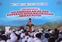 Prabowo di Peluncuran Koperasi Merah Putih