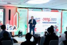 Direktur Human Capital Management Telkom Henry Christiadi dalam acara Culture Festival TelkomGroup 2025 yang mengusung tema "Langkah Cepat, Tumbuh Bersama".