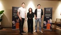 dari kiri: Regan S. Subagio (owner Hongkong Bay), Ayu Switriani (F&B Director Temuku), dan Gunawan (Co-founder dan CEO PT Esensi Solusi Buana) berfoto bersama pada acara Media Luncheon.