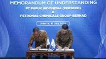 Kerja sama antara Pupuk Indonesia dan Petronas Chemicals