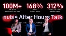 Maya Arneldy, Public Relation & Digital Marketing Manager nubia Indonesia, Zhang Qi, Brand Head of ZTE Terminal Division, dan Bernadus Agung, Marketing Manager nubia Indonesia