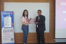 SVP Transaction Banking Retail & Sales Bank Mandiri, Erin Young dan Chief Commercial Officer PT. Satulink Lintas Indonesia Lufthi Hallif 
