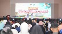 Acara Generasi Cinta Prestasi (GCP) yang diselenggarakan oleh SMK Pariwisata Metland School di Mall Metropolitan Cileungsi, Bogor, Jawa Barat, Senin (1/9/2025).