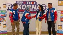 Direktur Utama TIKI, Yulina Hastuti (kedua dari kanan) usai menghadiri Rakornas TIKI