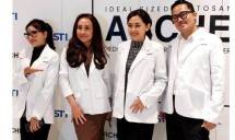 Dari kiri: dr Agnes Nindia, dr Ruri Diah Pamela, dr Nilam Permatasari, dan dr Panji Respati di acara peluncuran ARCHE, medical hair growth booster berbahan alami dari ISC Indonesia. 