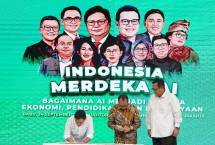 Wakil Direktur Utama BSI Bob Tyasika Amanda (kiri) dan Ketua Harian PP KAGAMA Budi Kara Sumadi (tengah) didampingi Wakil Ketua Umum VII PP KAGAMA Didik Purwadi (kanan) saat menandatangani piagam pernyataan dukungan BSI Deposito Wakaf Seri Program Sosial KAGAMA di sela acara KAGAMA Leaders Forum di Auditorium Abdurrahman Saleh RRI, Jakarta pada Rabu (24/9).