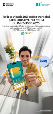 BSI Tebar Cashback Hingga Emas di ISEF 2025