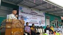 Peresmian sekolah Lansia Nurani yang dilakukan oleh Wali Kota Tarakan, dr. H. Khairul, pada Minggu lalu di halaman Yayasan Almarhamah, Jl. Yos Sudarso, Tarakan.