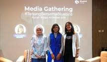 Irma Gustiana, Rahne Putri, Monita Moerdani dalam acara media gathering Bluebird