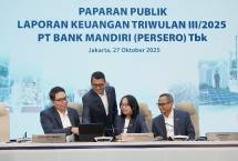 Jajaran Direksi saat paparan publik triwulan III 2025